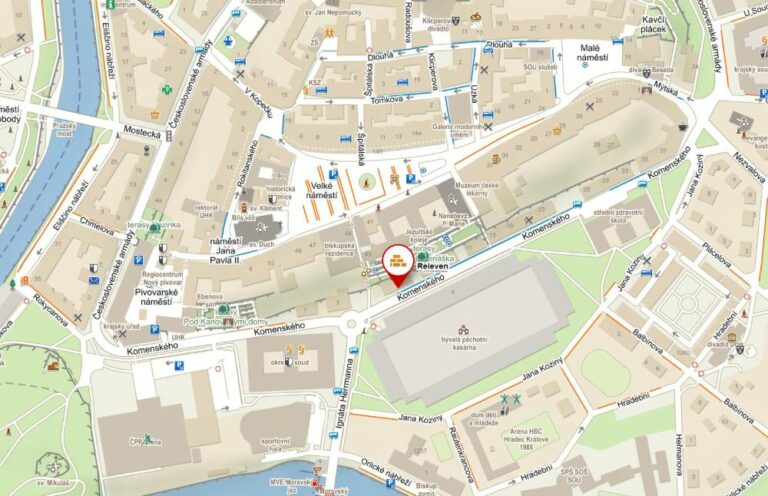 Mapa s adresou firmy Releven