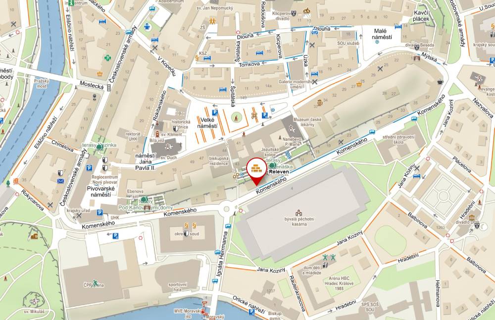Mapa s adresou firmy Releven